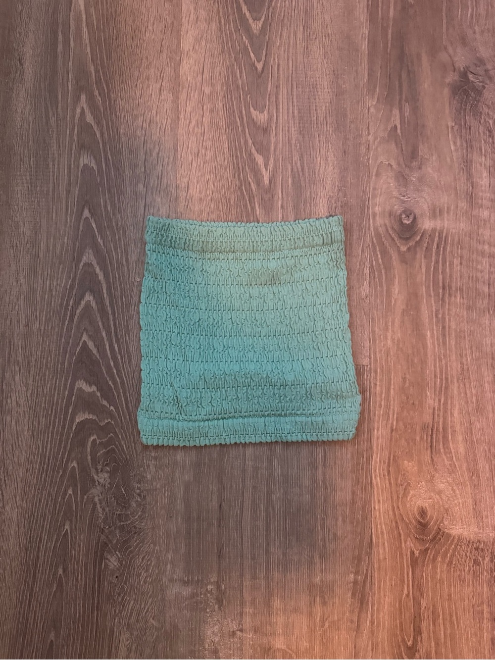 No Boundaries Mint Green Smocked Bandeau Top